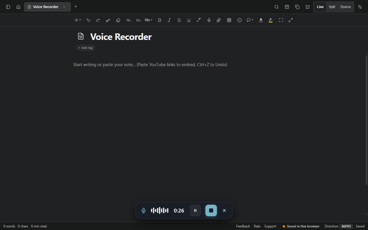 Private Voice Notes and Floating Audio HUD